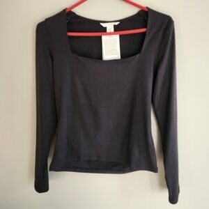 H&M Black Long Sleeve Top